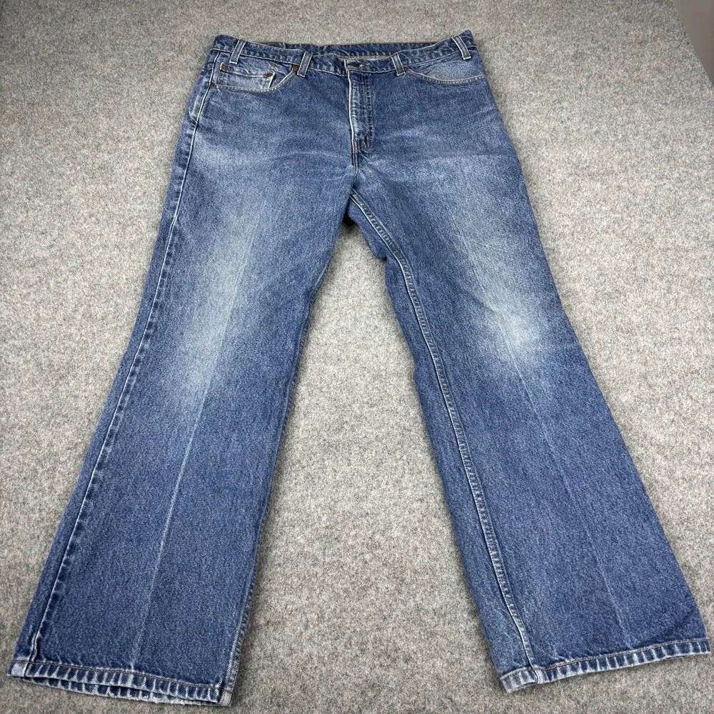 VTG Levi's 517 Bootcut Mens 40x30‎ (Fits 36x30) Medium Wash Classic Blue Denim